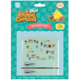 Magnetky set 24ks Animal Crossing dětská dekorace na kovové předměty