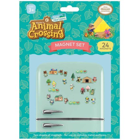 Magnetky set 24ks Animal Crossing dětská dekorace na kovové předměty