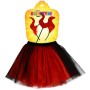 KARNEVAL Šaty Čertice tutu sukýnka s doplňky 3-7 let (104-146cm) *KOSTÝM*