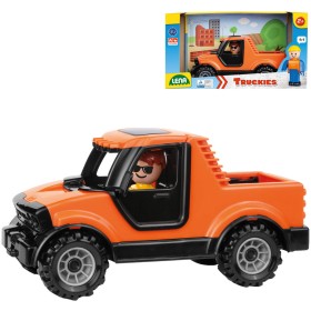 LENA Truckies baby auto pick-up set s aktivním panáčkem 01628