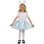 KARNEVAL Šaty zimní víla tutu sukýnka s čelenkou 3-7 let (104-146cm) *KOSTÝM*