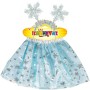 KARNEVAL Šaty zimní víla tutu sukýnka s čelenkou 3-7 let (104-146cm) *KOSTÝM*