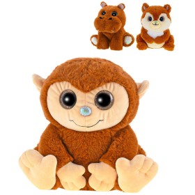 PLYŠ Zvířátko safari sedící vonící 18-19cm karamel 3 druhy *PLYŠOVÉ HRAČKY*