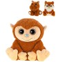 PLYŠ Zvířátko safari sedící vonící 18-19cm karamel 3 druhy *PLYŠOVÉ HRAČKY*