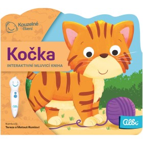 ALBI Kouzelné čtení Kniha interaktivní Kočka baby minikniha tvarovaná