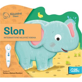 ALBI Kouzelné čtení Kniha interaktivní Slon baby minikniha tvarovaná
