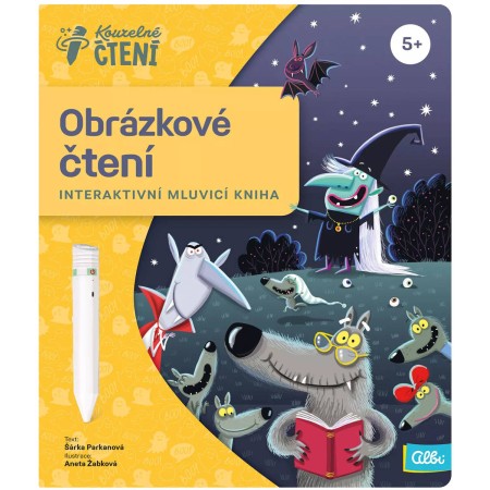 ALBI Kouzelné čtení Kniha interaktivní Obrázkové čtení Pohádky vlčího dědečka