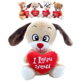 PLYŠ Zvířátko se srdíčkem I Love You 4 druhy *PLYŠOVÉ HRAČKY*