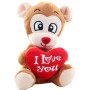 PLYŠ Zvířátko se srdíčkem I Love You 4 druhy *PLYŠOVÉ HRAČKY*
