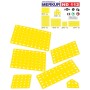 MERKUR ND112 Desky velké plastové set 24ks KOVOVÁ STAVEBNICE