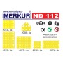 MERKUR ND112 Desky velké plastové set 24ks KOVOVÁ STAVEBNICE