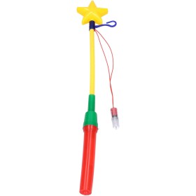 Hůlka barevná držák s hvězdou na lampion na baterie 50cm Světlo