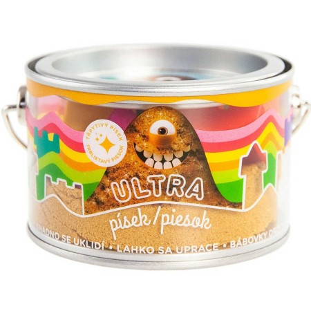 EP Line Ultra písek kinetický magický 200g zlatý s glitry s formičkami v plechovce