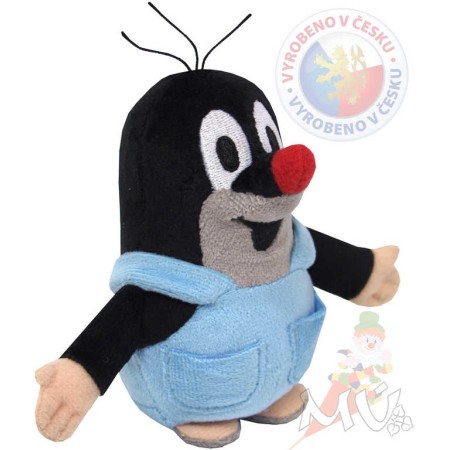MORAVSKÁ ÚSTŘEDNA Krtek (krteček) v kalhotkách 12 cm *PLYŠOVÉ HRAČKY*