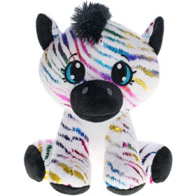 PLYŠ Zebra Star Sparkle 24cm duhová třpytivá *PLYŠOVÉ HRAČKY*