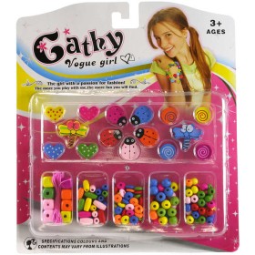 DŘEVO Korálky dřevěné navlékací s provázky*DŘEVĚNÉ HRAČKY*