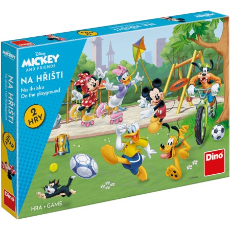 DINO Hra Mickey Mouse a kamarádi na hřišti 2v1 *SPOLEČENSKÉ HRY*