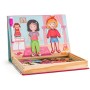 WOODY DŘEVO Puzzle skládačka magnetické tvary 39ks Módní salon