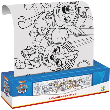 Plakát na vybarvení Tlapková patrola (Paw Patrol) 70x16cm