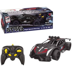 RC Auto černé mlhový efekt na vysílačku 2,4GHz na baterie Světlo Zvuk