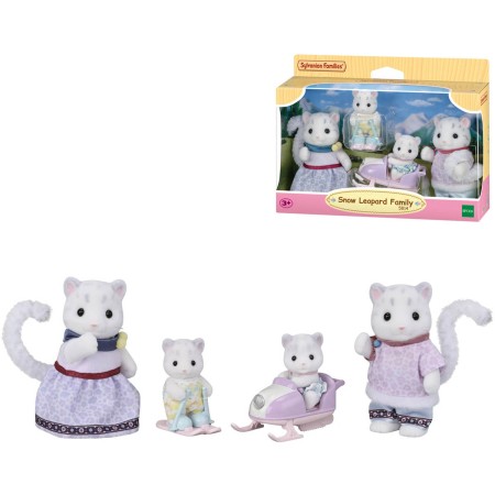 Sylvanian Families Rodina sněžných levhartů set 4 figurky v krabici