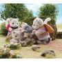 Sylvanian Families Rodina sněžných levhartů set 4 figurky v krabici