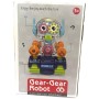 EP Line Robot s ozubenými kolečky narážecí na baterie Světlo Zvuk 2 barvy