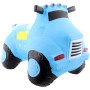 Hopsadlo gumové Auto policejní modré set baby skákadlo s pumpičkou