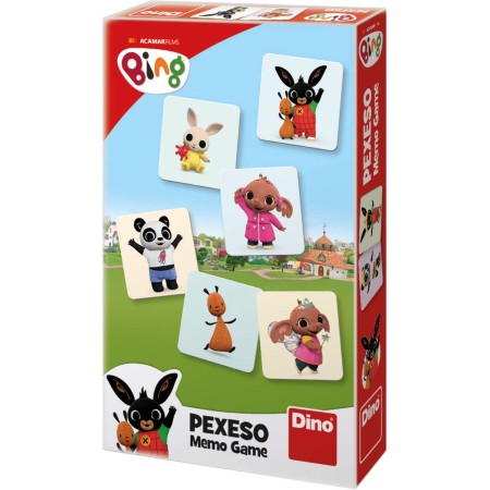 DINO Hra pexeso králíček Bing 48 kartiček *SPOLEČENSKÉ HRY*