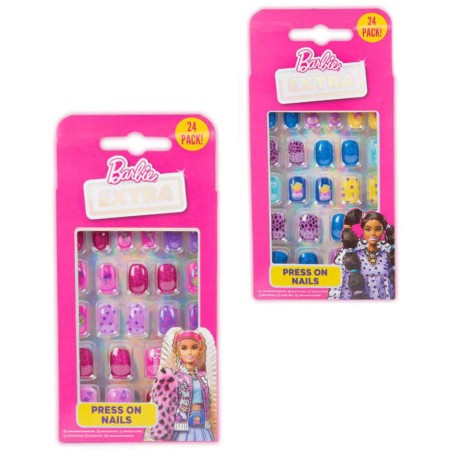 MATTEL BRB Barbie nalepovací nehty dětské set 24ks 2 druhy