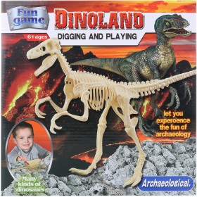 Tesání dino vykopávky Velociraptor malý archeolog vědecký set s nástroji