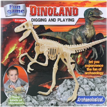 Tesání dino vykopávky Velociraptor malý archeolog vědecký set s nástroji