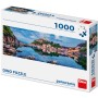 DINO Puzzle panoramatické 1000 dílků Ostrov Krk 95x33cm skládačka