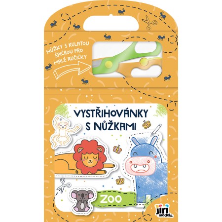 JIRI MODELS Vystřihovánky s nůžkami Zvířátka ZOO sešit s aktivitami