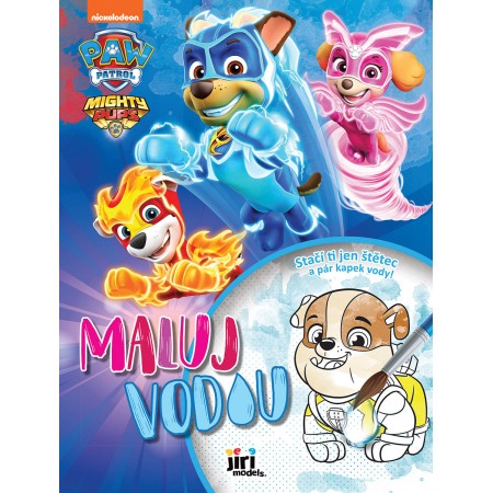 JIRI MODELS Maluj vodou A4 Tlapková Patrola II. omalovánky