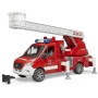 BRUDER 02673 Auto hasiči Mercedes Benz Sprinter stříká vodu na baterie Světlo Zvuk