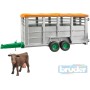 BRUDER 02227 (2227) Auto přepravník na zvířata set s figurkou kráva model 1:16 plast