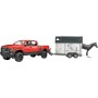 BRUDER 02501 (2501) Set auto terénní džíp RAM s přepravníkem a koněm model 1:16