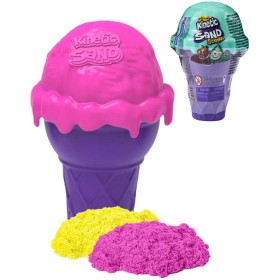 Kinetic Sand Zmrzlinový kornout tekutý písek voňavý 2 barvy