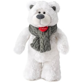 LUMPIN PLYŠ Lední medvěd Icy 38cm velký se šálou *PLYŠOVÉ HRAČKY*