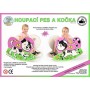 DŘEVO Houpací pes a kočka 2v1 dětské houpadlo 78x30,5x55cm
