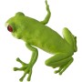Žába gumová strečové zvířátko 9-11cm zelená rosnička / ropucha 2 druhy