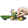 BRUDER 62104 Malotraktor John Deere X949 set s vlečkou a figurkou s doplňky