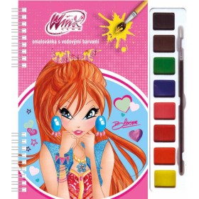 AKIM Omalovánky set s barvami a štětcem WinX Club 2