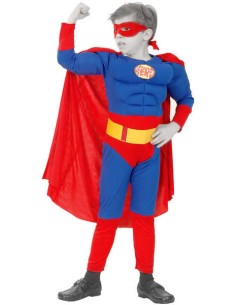 KARNEVAL Šaty SUPERMAN vel. M (120-130 cm) 5-9 let KOSTÝM