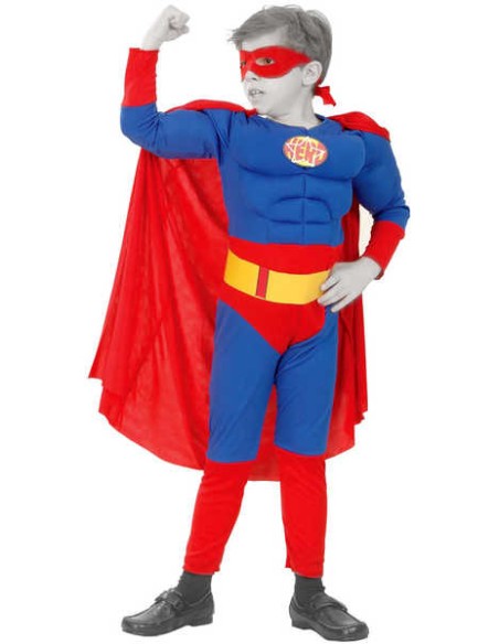 KARNEVAL Šaty SUPERMAN vel. M (120-130 cm) 5-9 let KOSTÝM
