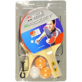 Pinpongový set pálka 2ks + míček 3ks s úchyty na síť na stolní tenis