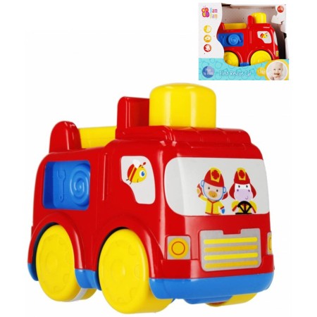 BAM BAM Baby auto požární vozidlo malý hasič zpětný chod plast