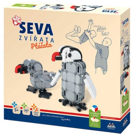 SEVA Zvířata ptáčata plastová STAVEBNICE 347 dílků