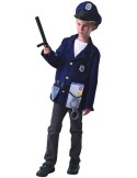 KARNEVAL Šaty policista vel. L (130-140 cm) 9-12 let KOSTÝM